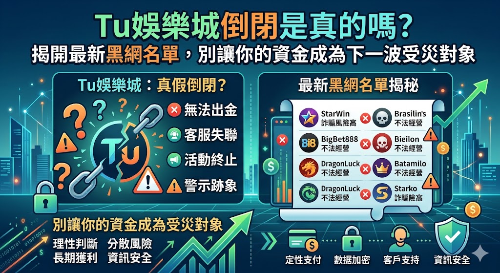 Tu娛樂城倒閉是真的嗎?揭開最新黑網名單,別讓你的資金成為下一波受災對象